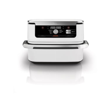 Ninja Foodi Flex friteuse Double 10,4 L Autonome 2470 W Friteuse d'air chaud Argent, Blanc (AF500EUWH )