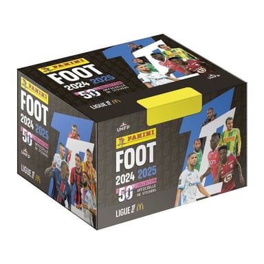 Caja - PANINI - Fútbol Ligue 1 2024-2025 - McDonald's - 50 bolsillos - 350 pegatinas