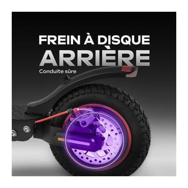 Scooter eléctrico plegable - 100 MAX - 350W - 10 ruedas - Adulto - Negro