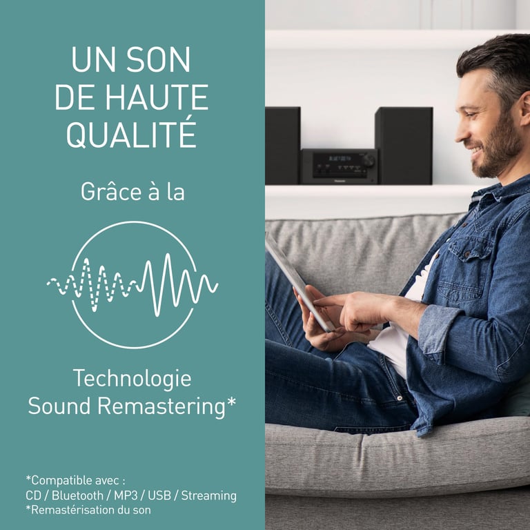 PANASONIC Micro chaîne CD SC PM702EG K - vue 6