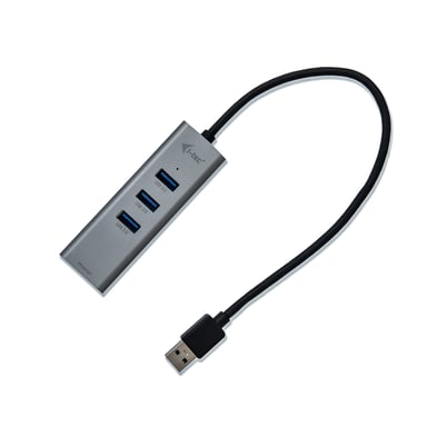 i-tec Metal HUB USB 3.0 3 porte + adattatore Gigabit Ethernet