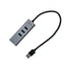 i-tec Metal HUB USB 3.0 3 porte + adattatore Gigabit Ethernet