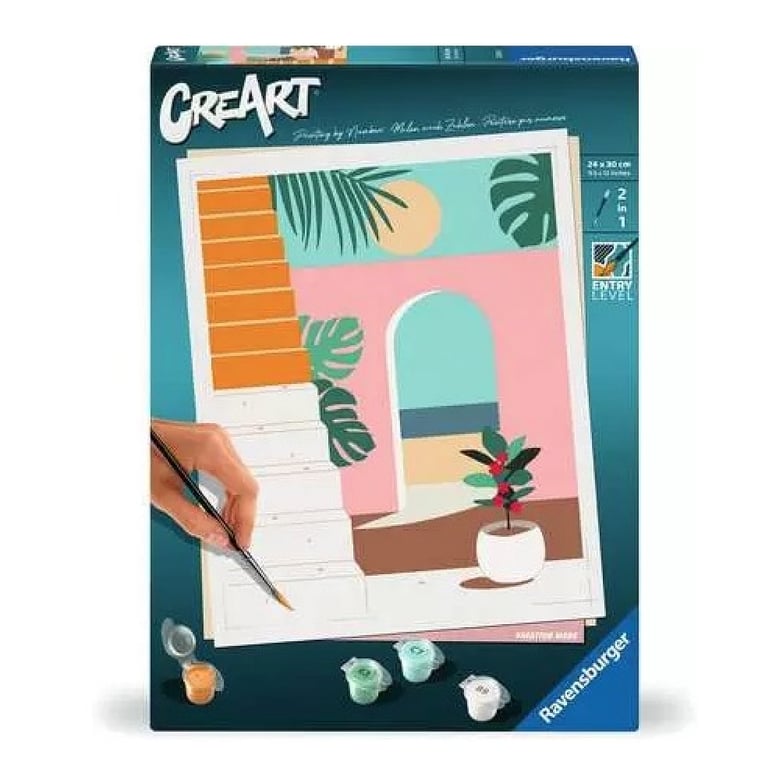 Peinture par Numéros CreArt 24x30cm - Mode Vacances pour Adultes - Neuf