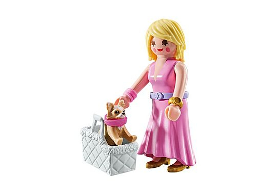 Dame Avec Chihuahua Et Panier De Transport Playmobil La Boite - vue 9