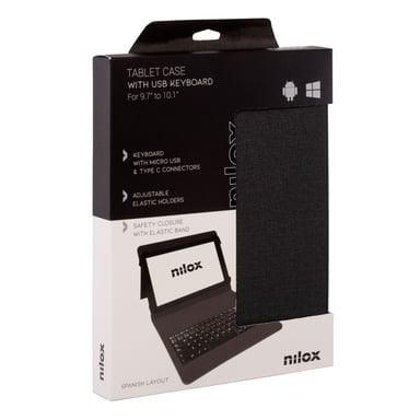 Custodia per tastiera USB 10 1 nera