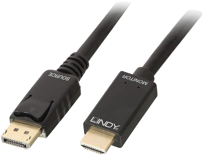 LINDY Câble DisplayPort vers HDMI 4K30 (DP:passif) - 2m