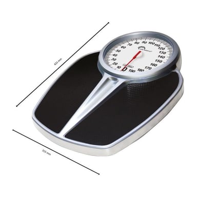 Báscula mecánica LITTLE BALANCE 8182 PRO M 200, 200 kg / 1 kg, Pantalla grande, Profesional, Negro y cromado