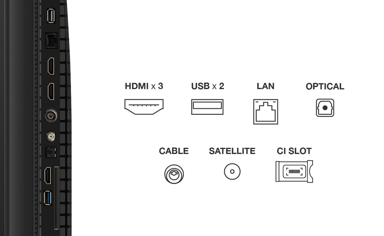 Tv Qled 4k 55'' 139 Cm 55p7k Tcl - vue 5