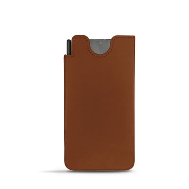 Pochette cuir Samsung Galaxy S21 Ultra - Pochette - Marron - Simili cuir