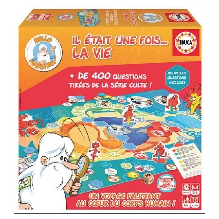 Educa Il etait Une Fois La Vie New Jeu Plus de 500 Questions tirées de la série culte. De Nouvelles Questions sur Le thème de la Vie. A partir de 19645 - vue 7
