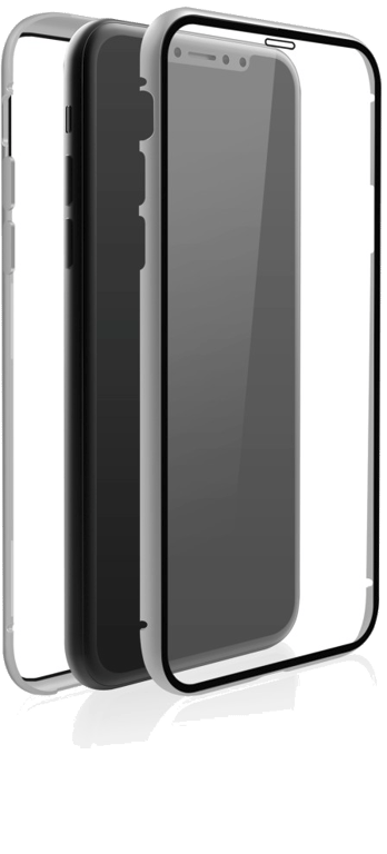 Coque de protection 360° Glass pour iPhone 11 Pro Max, argent