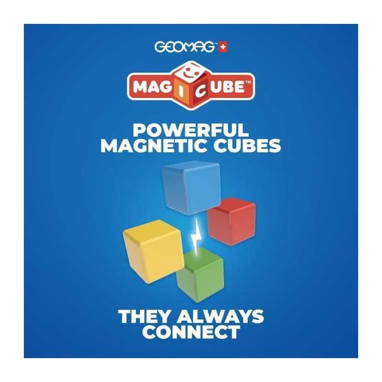 Jeu de construction magnétique GEOMAG Magicube Recycled Creative Set 8 pièces Plastique recyclé Dès - vue 4