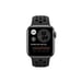 Watch Series 6 Nike (GPS), 44mm Aluminium Gris d'Espace et bracelet sportif noir