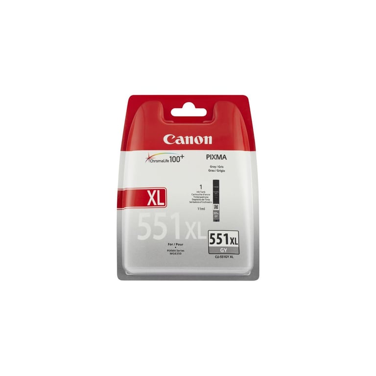 Canon CLI-551XL GY w/sec cartouche d'encre 1 pièce(s) Original Rendement élevé (XL) Gris - Neuf