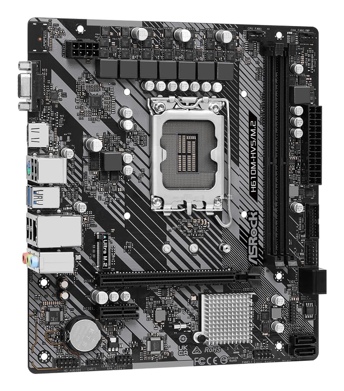 ASRock H610M HVS/ .2 R2.0 - vue 3