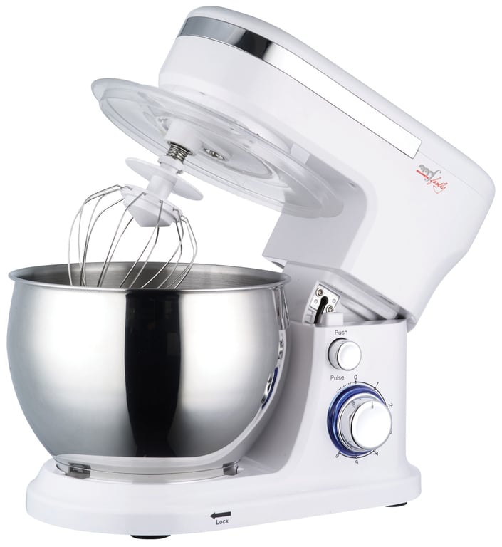Robot Mixer Melchioni 118420410 – 1000 W, Acier Inoxydable, Pétrisseur