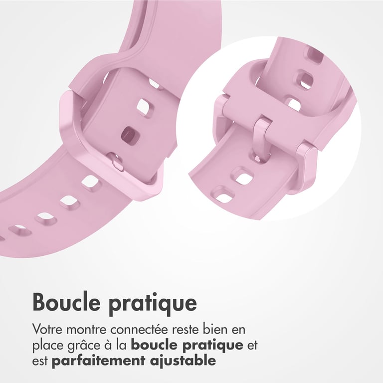 imoshion Bracelet silicone pour Samsung Galaxy Fit 3 - Rose - Neuf
