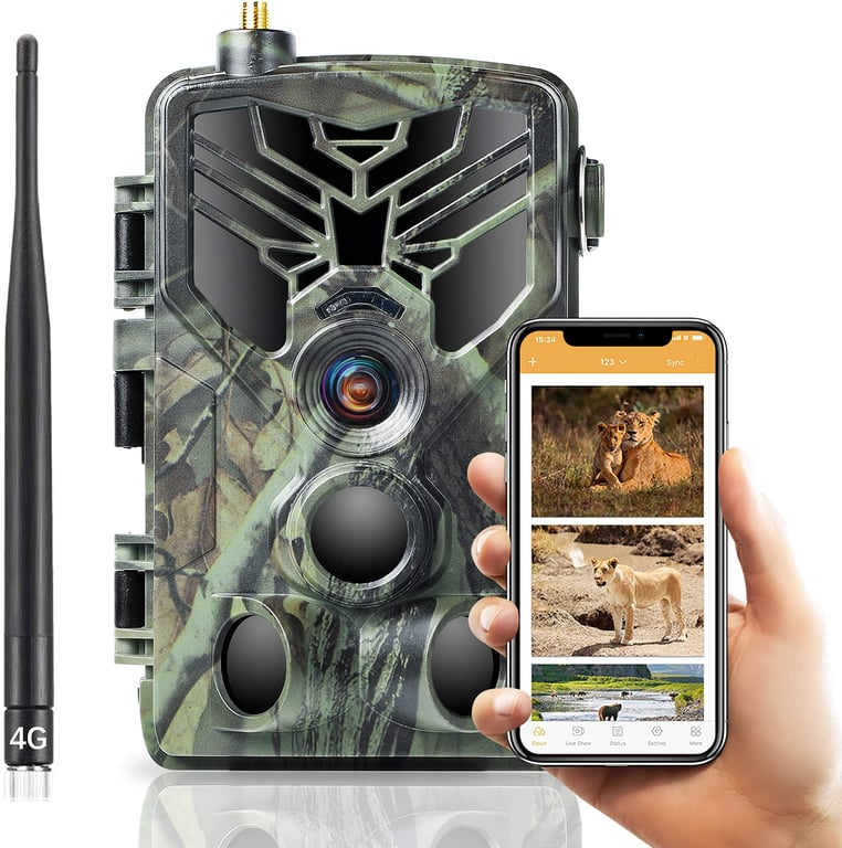 Caméra de Chasse 4K 4G Appareil Photo 30Mpx Application iPhone Android IR  IP66 YONIS - Yonis