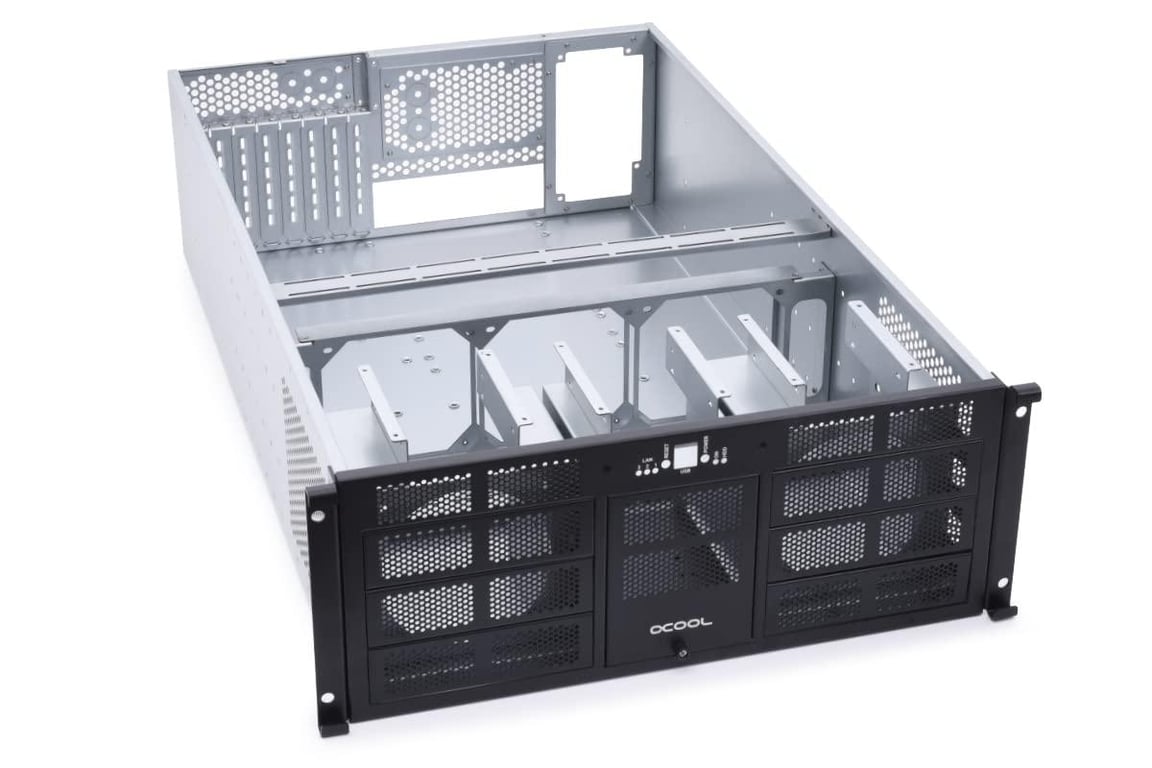 Chassis Industriel 4U Rackabe 19 Alphacool ES Watercooling ready Prof 48 cm - vue 3