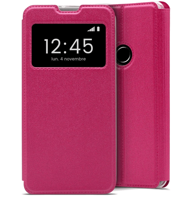Etui Folio compatible Rose Huawei Y6 2019
