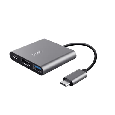 Trust Dalyx USB 3.2 Gen 1 (3.1 Gen 1) Type-C in alluminio, nero