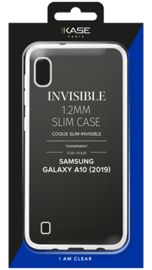 Funda invisible delgada para Samsung Galaxy A10 2019 1,2 mm, transparente