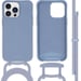 imoshion Coque de couleur avec cordon amovible pour Apple iPhone 14 Pro Max - Ash Blue