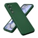 EVETANE Coque Samsung Galaxy S23 Silicone liquide Vert Foret + 2 Vitres en Verre trempé Protection écran Antichocs