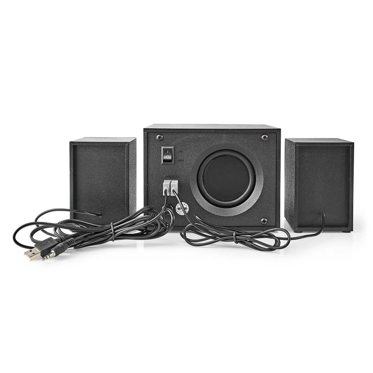 Haut-Parleur Nedis GSPR31021BK – 2.1, 33 W, Avec Fil, LED Multicolores - vue 3