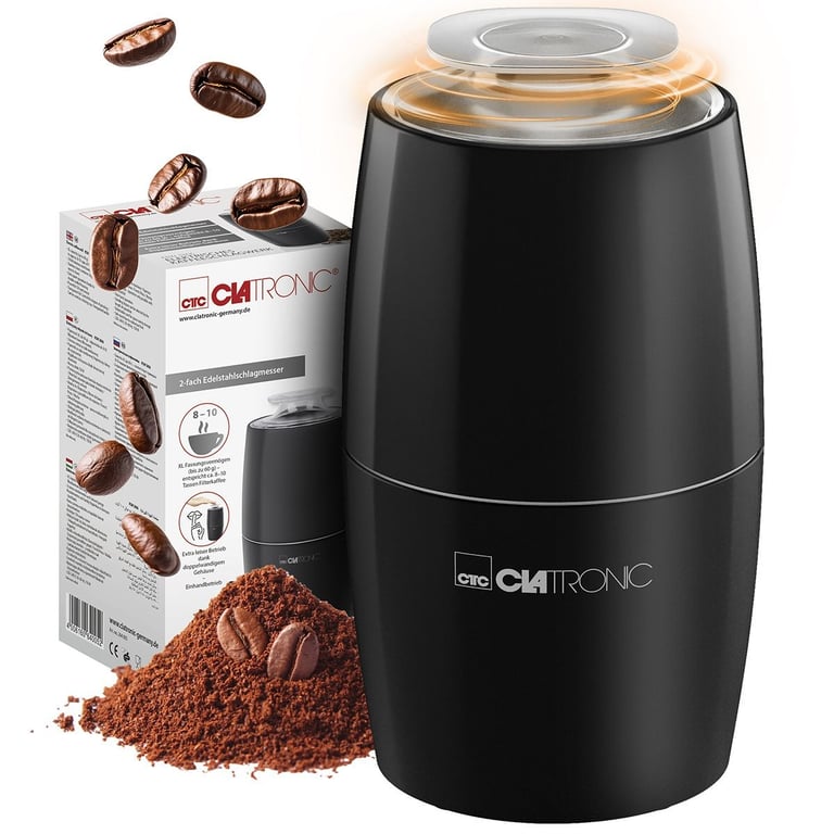Moulin à café Clatronic KSW3806 60 g Acier inoxydable - vue 2