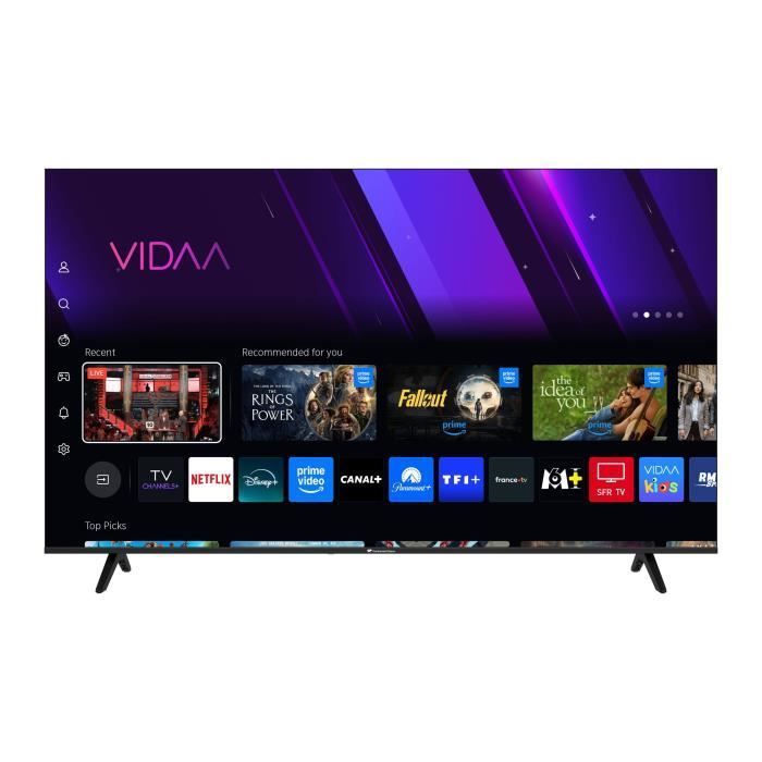 TV LED QLED CONTINENTAL EDISON 65“ 164 cm 3xHDMI 2xUSB CELED65SV2QL25B6 - vue 2