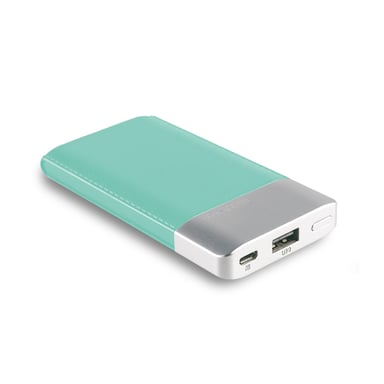 RealPower PB-4000 Fashion Polímero de litio 4000 mAh Azul, Plata