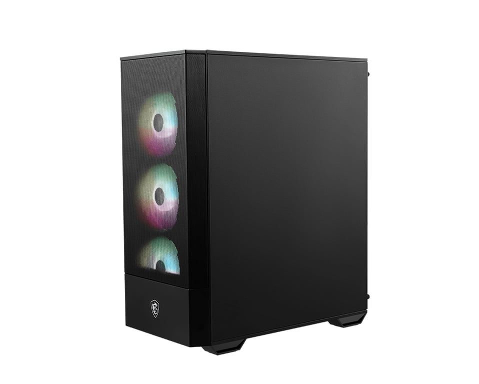 MSI MAG Forge 112R Midi Tower Noir, Transparent - Neuf