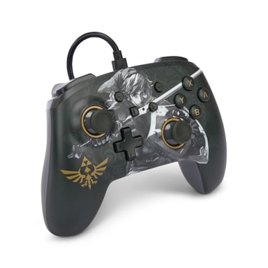 PowerA HPAPWA0336 mando y volante Negro, Oro, Blanco Bluetooth/USB Gamepad Digital Nintendo Switch