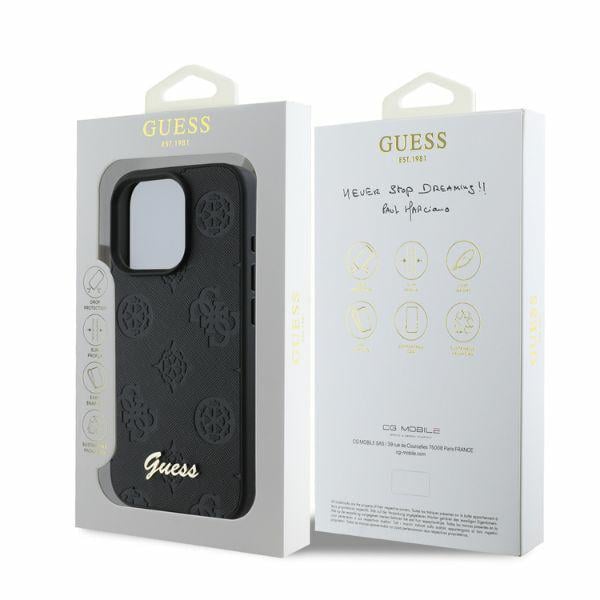 Guess Étui pour iPhone 16 Pro Max 6.9 noir étui rigide 4G Classic - vue 3