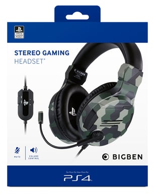 Bigben Interactive PS4OFHEADSETV3G Auricolare/Cuffia cablata che gioca in mimetica