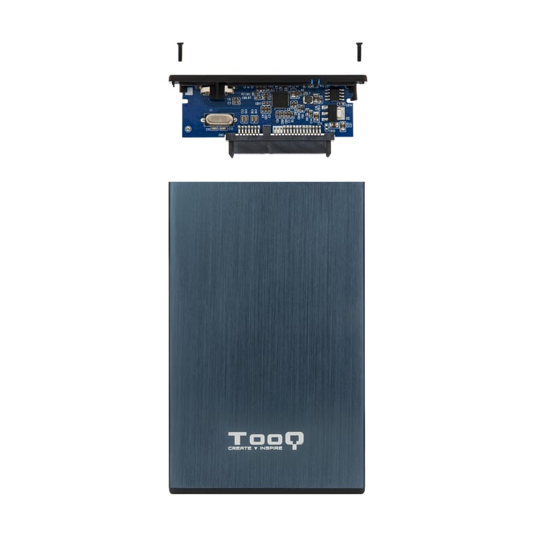 TooQ TQE-2527PB Custodia per dischi di archiviazione Custodia per HDD nera, 2,5