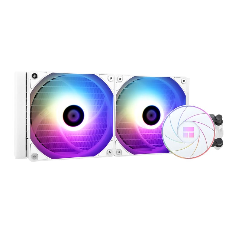 ELITE 240 ARGB CPU Refroidisseur d'eau double ventilateur 120 mm PWM 1550 trmin AMDAM4AM5 Intel LGA1150115111551156120020111700 Neuf