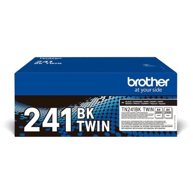 Cartouches d'Encre Noires Originales Brother TN241BK Pack de Deux