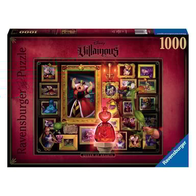 Puzzle 1000 piezas Reina de Corazones - Disney Villainous