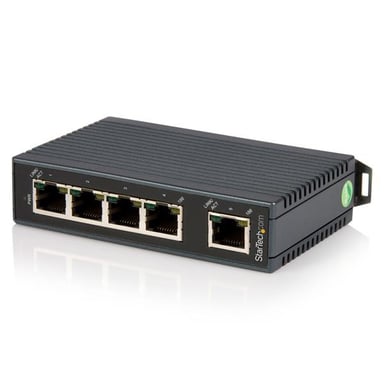 StarTech.com Switch Ethernet industriel non géré à 5 ports - Commutateur réseau 10/100 a montage sur rail DIN - Neuf