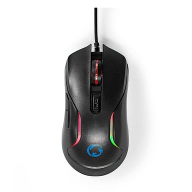 Pack Gaming 5-en-1 QWERTY avec Clavier, Souris et Casque Rétroéclairé LED Noir