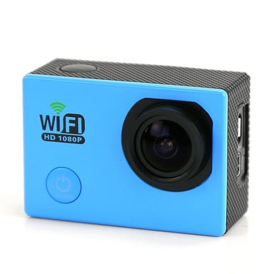 Camera Embarquée Sports Wi-Fi LCD Caisson Étanche Waterproof Full HD Bleue 8 Go YONIS