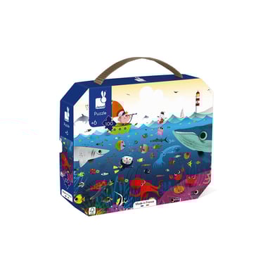 Puzzle submarino infantil de 100 piezas - Explorando las profundidades