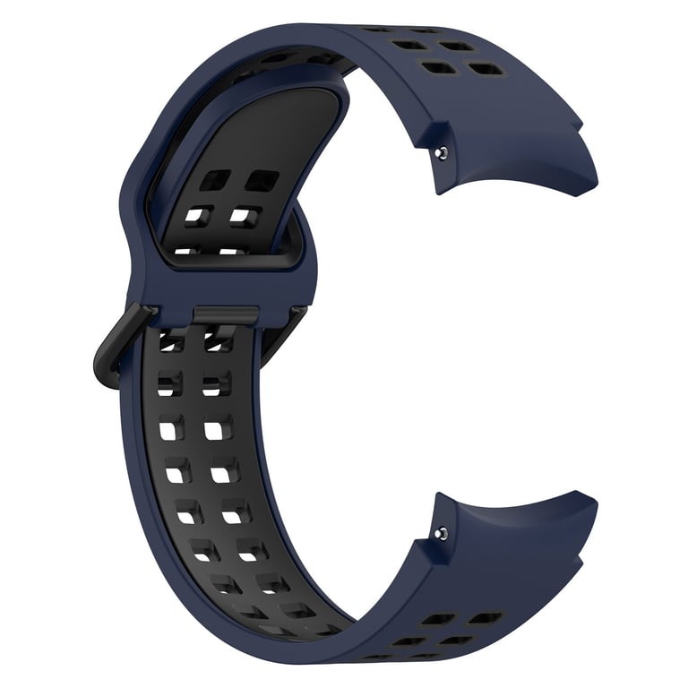 Bracelet de montre en silicone DarkBlue Samsung Galaxy Watch 3 41 mm44 Classic55 Pro Neuf - vue 4