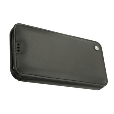 Funda de piel Apple iPhone 11 Pro Max - Solapa horizontal - Negro - Piel lisa