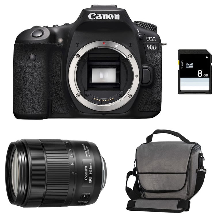 Appareil Photo Reflex Canon EOS 90D KIT + 18-135 IS – 32,5 MP UHD 4K - vue 3