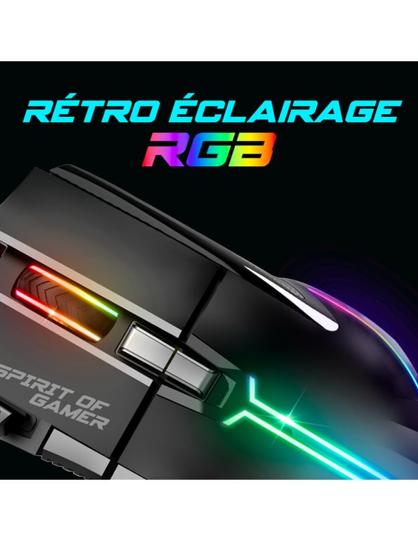 Pack gaming filaire clavier et Spirit Of Gamer Ultimate 600 - vue 4