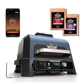 Barbecue Électrique Ninja Woodfire OG901EU – 1700W, 7 Fonctions, Connecté - vue 4