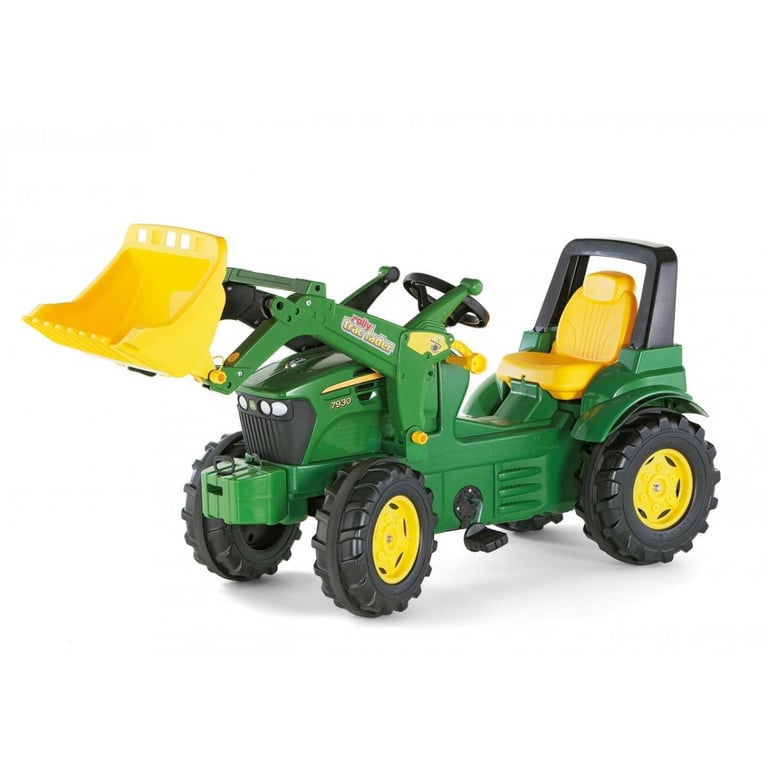 Rolly Toys rollyFarmtrac John Deere 7930 Véhicule à pédales pour les enfants à partir de trois ans pneus silencieux siège réglable tracteur S2671002 710027